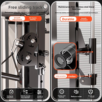 Rack de musculation professionnel multifonctionnel avec Smith Machine 3D pour salles de sport à domicile