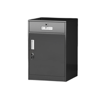 Meuble de classement moderne en acier pour bureau et extérieur avec tiroir verrouillable, design écologique et durable, base autoportante sur pieds