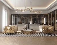 Boca Design Premium Villa Estilo moderno Ligero Sofá Seccional de cuero de lujo Personalizar Sofá Conjunto Muebles sofá de la sala de estar
