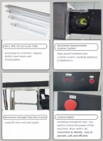 Offre Spéciale 100W CNC CO2 Laser Dioxyde De Carbone Machine De Marquage Nouvelle Source IPG Grand Format Prend En Charge AI DXF PLT BMP Fichiers Non Métalliques