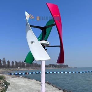 Oulan Dễ dàng cài đặt máy phát điện cối xay gió di động <span class=keywords><strong>300W</strong></span> 400W 600W Tua bin gió trục dọc Máy phát điện gió im lặng - Product Image 2