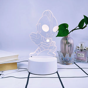 جديد أكريليك طاولة مصابيح مكتب قاعدة ديي طفل مخصص الإبداعية 3D الوهم أنيمي ديكور المنزل - Product Image 1