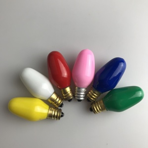 Lampada indicatore piccola lampadina notturna 4W 5W 7W 10w 15w C7 <span class=keywords><strong>E12</strong></span> / E14 vetro chiaro/colorato lampadine a incandescenza di natale - Product Image 6