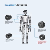 Actuadores Robóticos ZBDynamiX con Motores DC sin Escobillas y Doble Codificador, Exoesqueleto Robótico Humanoide con IA para Caminar