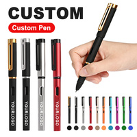 Stylos à bille mats haut de gamme avec logos personnalisés, stylos gel de qualité professionnelle, cadeaux promotionnels et papeterie