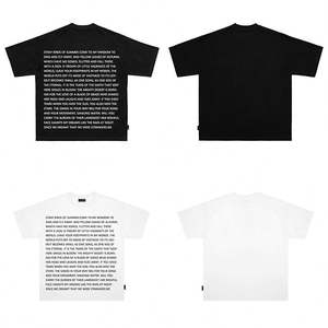 T-shirts 100% coton imprimés sur mesure pour hommes Streetwear Graphic Letters Digital Printing - Product Image 6