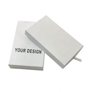Caja de Regalo de Joyería de Cartón con Logotipo Personalizado, Caja de Embalaje con Cajón Deslizable para Collares, Caja de Papel para Pendientes, Embalaje de Joyería - Product Image 1