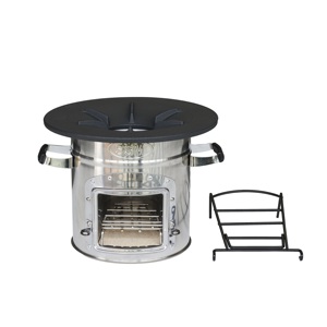 Chambre en céramique à dessus en fonte durable avec poêle à <span class=keywords><strong>bois</strong></span> de bonne qualité et efficace pour les projets carbone - Product Image 4