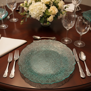 Assiettes de Présentation en Gros 13 Pouces en PP Transparent, Luxueuses, Réutilisables, Durables et Personnalisables pour Hôtels et Usage Domestique - Product Image 5