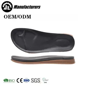 Manufacturer customized new sandal sole summer men's sole casual PU rubber double-layer sandal outsole