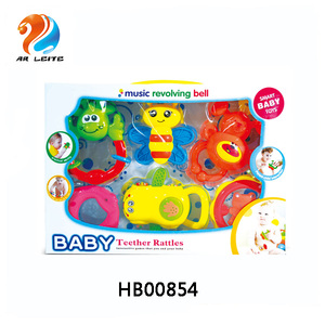 Hot Bán Vui Bé <span class=keywords><strong>Teether</strong></span> Rattle Đồ Chơi Dễ Thương Bé Lục Lạc 4 Pcs - Product Image 4