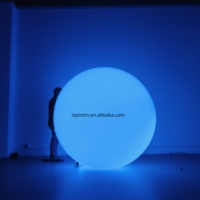 Ballon géant gonflable en PVC avec éclairage LED, ballon gonflable à changement de couleur, ballon gonflable lumineux à changement de couleur