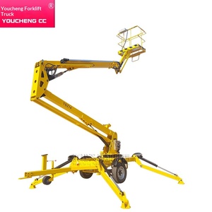 Plataforma elevadora de brazo articulado Youcheng, plataforma elevadora de remolque con brazo plegable, plataforma elevadora con rotación de 360 grados. - Product Image 5