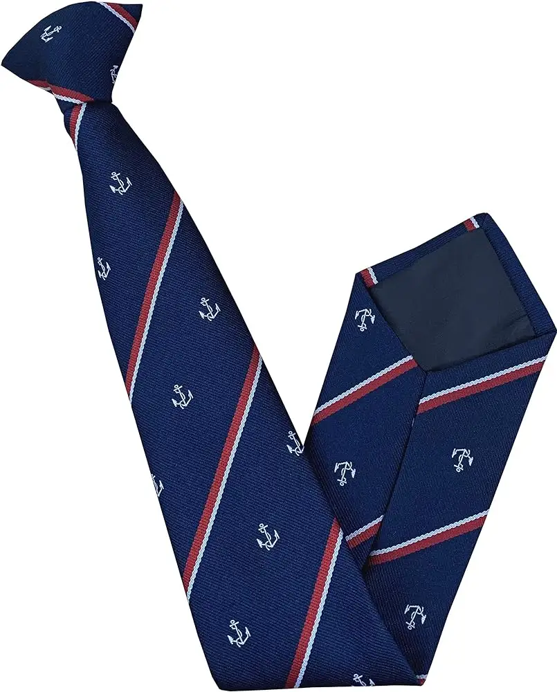 Настраиваемый полиэстер зажим галстук персонализированный цвет и варианты логотипа доступны зажим на галстук Школьный Галстук