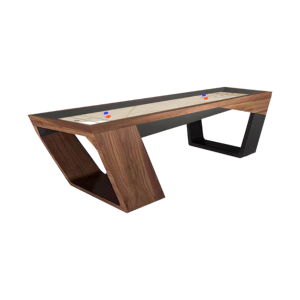 Table de shuffleboard en bois massif de première qualité BCS-12, table de 14 pieds, table de shuffleboard en vente flash avec glisse fluide - Product Image 1