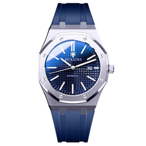 Đồng hồ HOLUNS toàn thép không gỉ dành cho nam, máy cơ tự động, kiểu dáng cổ điển镂空, chống nước <span class=keywords><strong>5</strong></span> ATM, kính sapphire, thời trang - Product Image 4