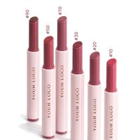 Crayon à lèvres hydratant minéral Langmanni, effaceur de crayon à lèvres, formule crémeuse nacrée scintillante, waterproof longue tenue, stylo à clic
