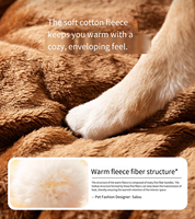 JXANRY Lit pour animaux de compagnie en peluche 3D en forme d'ours en peluche, pour chien et chat, automne-hiver, chaleur accrue