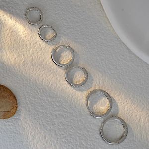 Xinfly 2023 VS Pendientes de Aro Pequeños Circulares para Hombre, Oro Real de 18K, 0.10CT 6mm, 0.18CT 8mm, 0.26CT 10mm - Product Image 1