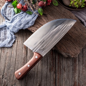 Juego de Cuchillos Forjados con mango de sándalo rojo, cuchillos de cocina <span class=keywords><strong>para</strong></span> uso doméstico <span class=keywords><strong>para</strong></span> picar, <span class=keywords><strong>cortar</strong></span> huesos grandes, matar <span class=keywords><strong>carne</strong></span>, <span class=keywords><strong>cuchillo</strong></span> de cerdo - Product Image 4