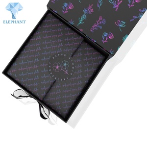 Custom Printed Big Small Packaging <b>Box</b> Paper Wedding Gift <b>Box</b> Packaging With Ribbon - Product Image 2