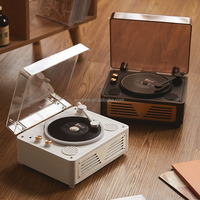 Platine vinyle rétro personnalisée portable Hi Fi Dj Mixeur Lecteur stéréo Lecteur CD Usb Avec Lecture Mp3
