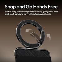 Accessoires pour téléphone, porte-cartes magnétique avec support réglable, clip Mag-Lock, étui fin pour cartes avec anneau magnétique compatible