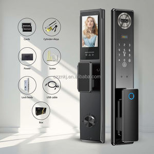 Cerradura Inteligente para Puerta sin Llave, Función de Empujar y Tirar, Impermeable, de Aluminio, con Huella Dactilar Biométrica, para el Hogar, Compatible con Tuya Smart Wifi Cloud para Israel - Product Image 1