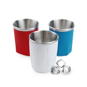 Минималистский стакан из нержавеющей стали, кофейные кружки, силиконовая металлическая охлаждающая чашка, не нужно добавлять кубик льда или Замораживать