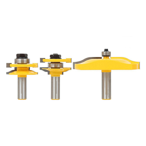 1/2 inch Shank 3-1/2 "Chiều rộng Stile & đường sắt lắp ráp lớn lên bảng điều chỉnh Router bits chế biến gỗ phay Cutter Set - Product Image 1