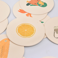 Aangepaste print cognitieve flashcards fruit dieren kinderen educatieve kaarten groothandel fabriek