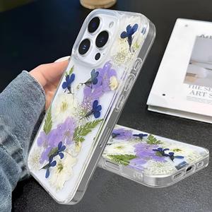 Funda para Teléfono con Diseño de Flores Púrpuras y Golondrina en Vuelo, Compatible con iPhone 17PROMAX 16PLUS 15PRO - Product Image 4