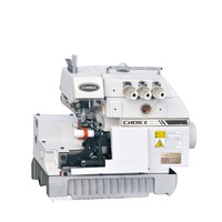 Machine à coudre GC737F-GLV, 1 aiguille, 3 fils, sac à main, Overlock