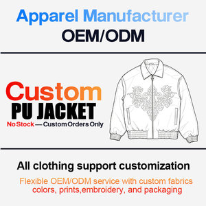 Giacca da Moto in Pelle PU Goffrata Personalizzata per Uomo, Stile Biker Varsity, Produttore OEM all'Ingrosso - Product Image 3