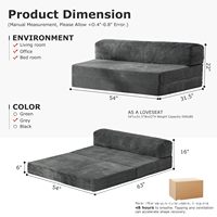 Sofá Cama Moderno Transfronterizo, Plegable, de Tela Transpirable, Compresión al Vacío, Universal para las Cuatro Estaciones, con Esponja de Alta Densidad para Dormitorio