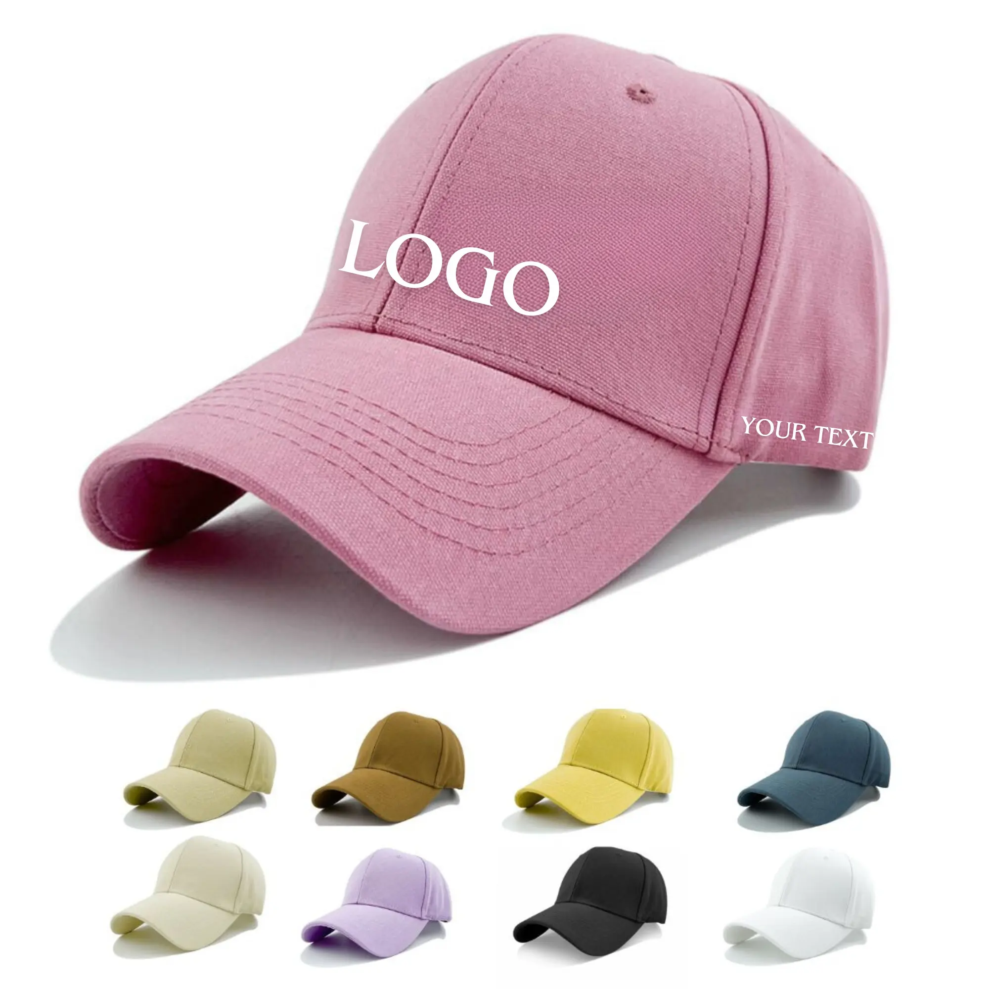 Spring Summer Men's and Women's Duck Tongue Hat Custom Outdoor Sports Caps Solid Color Baseball Cap Golf Hat for Men
