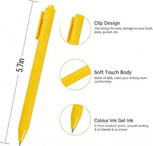 Plastic Fancy School Ball Point Color <b>Pen</b> with Custom logo - Product Image 2