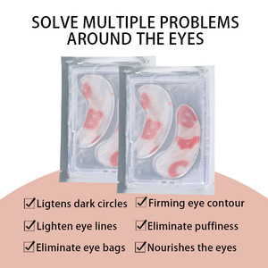 Patch de masque pour les yeux en hydrogel imprimé en maille, anti-rides, hydratant, raffermissant, pour le soin de la zone des yeux, 25g - Product Image 4