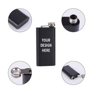 ขวดเหล้าทรงสี่เหลี่ยมเล็ก พกพาสะดวก ทำจากสแตนเลส เหมาะสำหรับการเดินทาง - Product Image 4