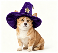 Ensemble de costumes de Noël et d'Halloween personnalisés pour chats et chiens, tenue de cosplay pour animaux de compagnie, chapeau de sorcière, cape, nœud papillon, fournisseur en gros OEM