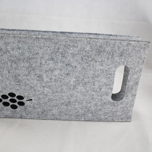 Sac cadeau pour vin avec logo personnalisé de qualité supérieure Sac pour vin étanche en feutre - Product Image 5