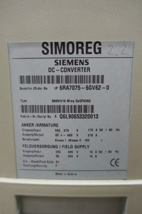 Simoreg 6RA70756GV620 Riss en plastique recyclé pour PLC, neuf et original - Product Image 5