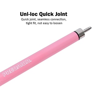 PREOAIDR 3142 Premium Pink Billiard Cue Set With Joint Protector - 58" , 19.5 Oz Weight 10/11.5/13mm Low Deflection Technology - Product Image 5