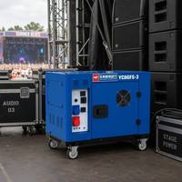 Générateur Diesel Silencieux 8kW, Puissance Maximale 9kW, Monophasé/Trifasé, Puissance Égale, Portable, Insonorisé, Groupe Électrogène d'Urgence pour Diverses Applications