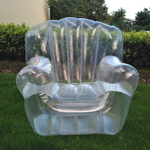 โซฟาเป่าลมพีวีซีใสสำหรับตั้งแคมป์กลางแจ้งพกพาสะดวกสำหรับการโฆษณาอุปกรณ์เสริมเป่าลม - Product Image 5