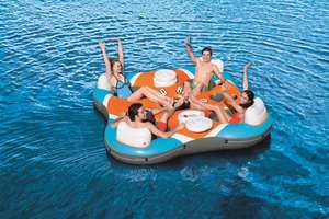 Gonflable air carré bateau canapé repos flotteur lit pour piscine <span class=keywords><strong>4</strong></span> personnes parc aquatique porteur 320kg En71 <span class=keywords><strong>test</strong></span>é - Product Image 3