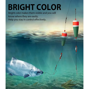 Thiết kế mới EPS bọt popping nút chai nổi Rig Rattle dây thép trọng Float ánh sáng bóng câu cá nổi Bobber câu cá bobbers - Product Image 5