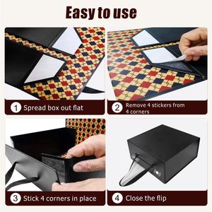 Caja de regalo magnética plegable de lujo para camisas, caja de embalaje rígida y plegable con imán para ropa, para camisas de hombre - Product Image 6