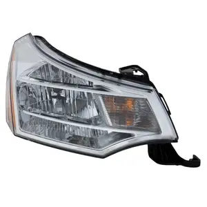 BAINE Left Headlights White Background+Yellow Patches Fits For Ford Focus 2008-2011 OE 8S4Z-13008-F