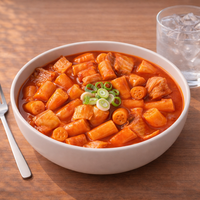 Tteokbokki Coreano Auténtico Premium con Kimchi Procesado por Retortación para Cocinar en Sartén o Estufa
